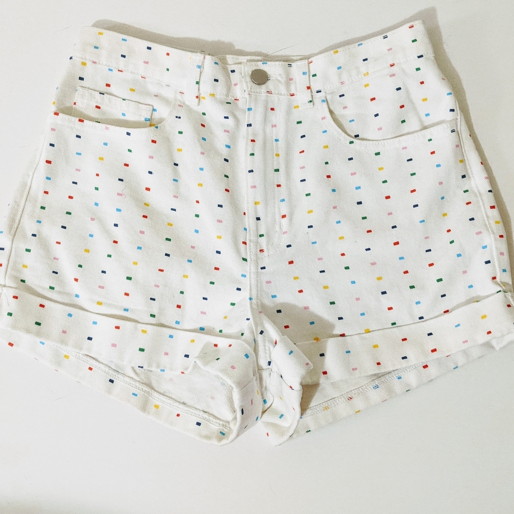 NWT American Apparel Sprinkles High Waisted Shorts
